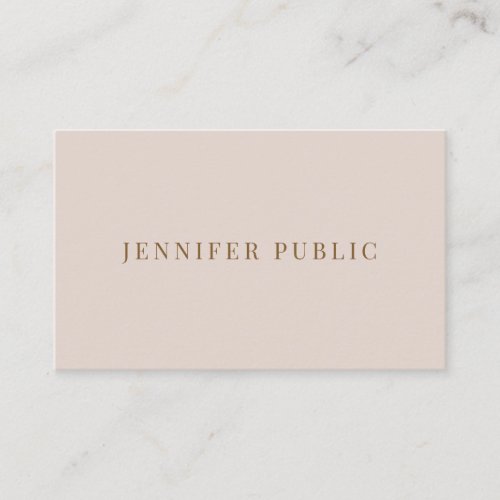 Custom Modern Elegant Professional Simple Template Business Card