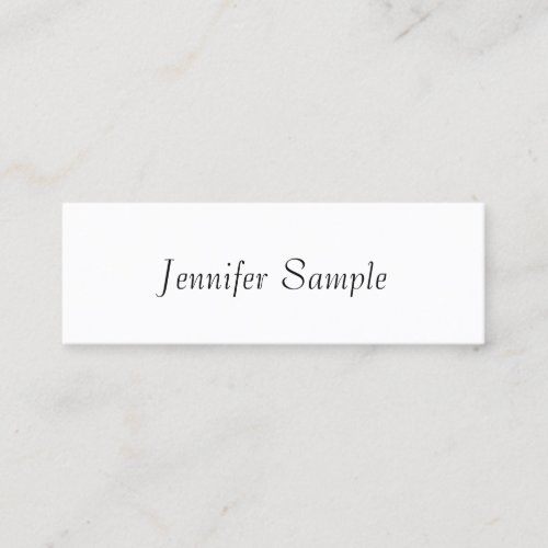 Custom Modern Elegant Professional Simple Template Mini Business Card