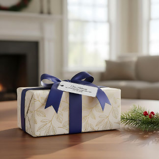 Custom modern elegant return address label