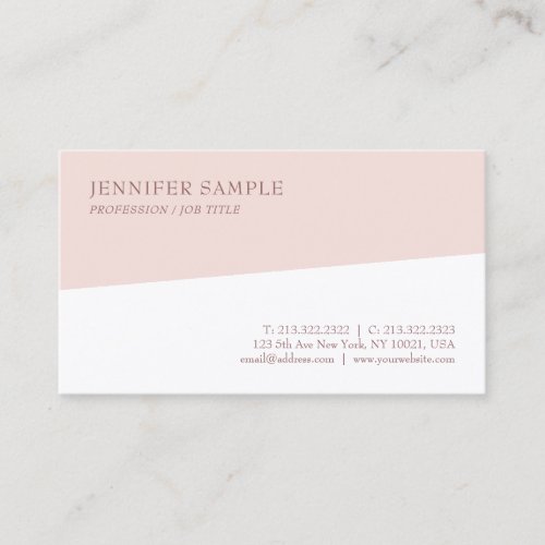Custom Modern Elegant Simple Design Template Business Card