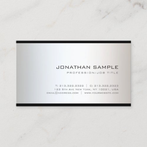 Custom Modern Elegant Simple Professional Template Business Card