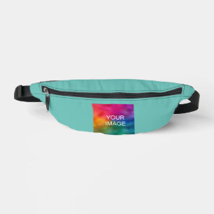 Custom Modern Elegant Simple Template Upload Image Fanny Pack