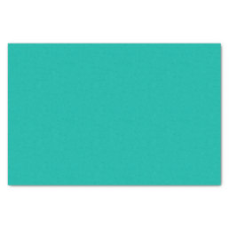 Custom Modern Elegant Teal Blue Green Solid Color Tissue Paper