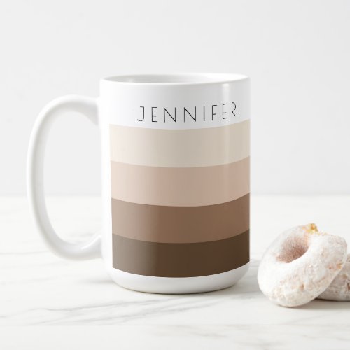 Custom Modern Elegant Template Text Names Coffee Mug