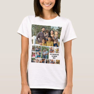 Custom Modern Family 14 Photo Collage Template T-Shirt