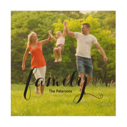Custom Modern Family Photo Personalized Picture Wood Wall Art