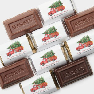 Custom Modern Firefighter Christmas Fire Truck  Hershey's Miniatures