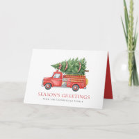 Custom Modern Firefighter Christmas Fire Truck