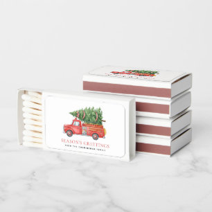Custom Modern Firefighter Christmas Fire Truck  Matchboxes