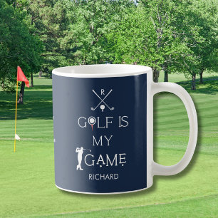 Custom Modern Golf is My Game Personalized Coffee Mug