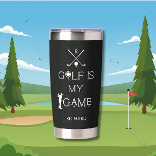 *Custom Modern Golf is My Game Personalized Insulated Tumbler