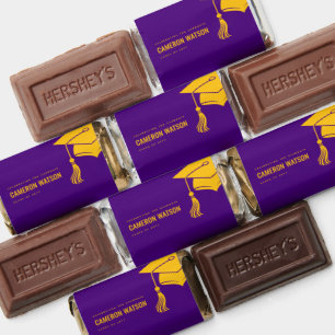 Custom Modern Grad Hat and Tassel Graduation Hershey's Miniatures