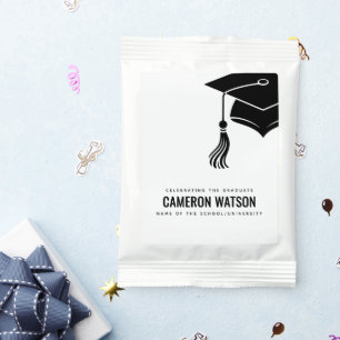 Custom Modern Grad Hat and Tassel Graduation Lemonade Drink Mix