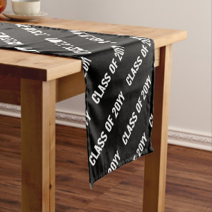 Custom Modern Graduation Party Short Table Runner