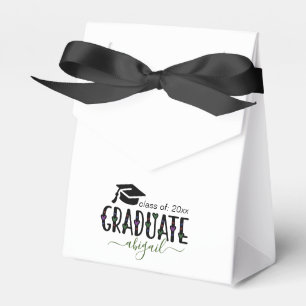 Custom Modern Graduation year class of Favor Boxes