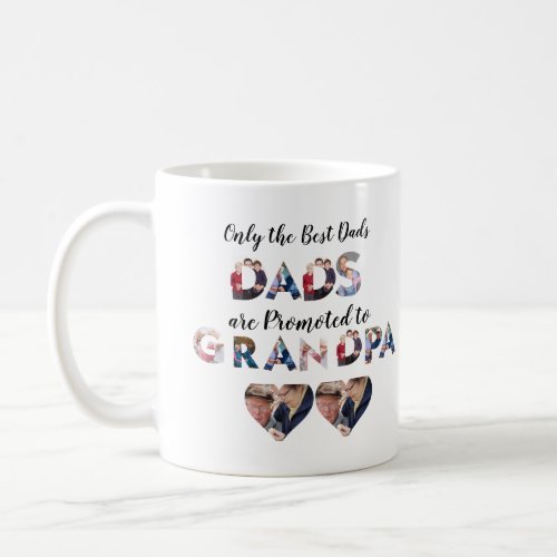 Custom Modern Grandpa 9 Photo Collage  Coffee Mug
