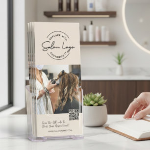 Custom Modern Hair Salon Service Menu Price List  Brochure