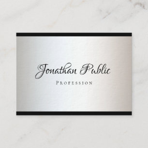 Custom Modern Handwriting Minimalist Template Business Card