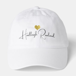 Custom Modern Handwritten Script Name Monogram Hat