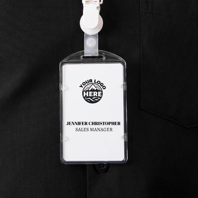 Custom Modern Id Minimalist Employee Business logo Badge (Creator Uploaded)