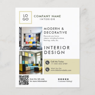 Custom Modern Interior Design Flyer