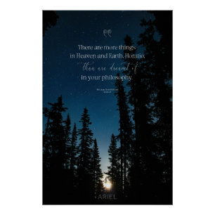 Custom Modern Landscape Inspirational Quote  Poster