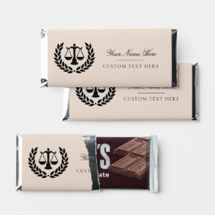 Custom Modern Law School Graduation Hershey Bar Favors