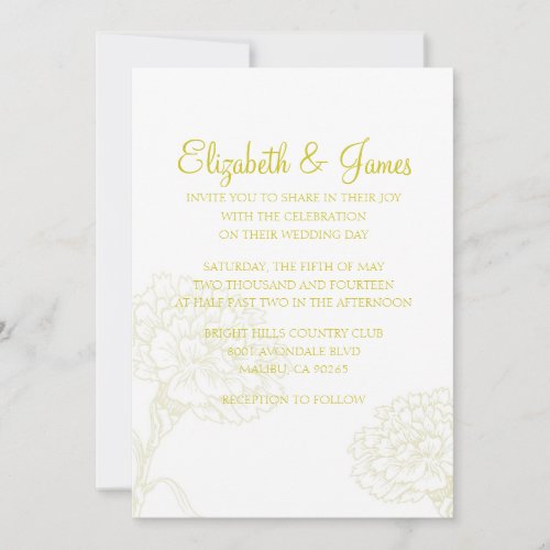 Custom Modern Luxurious Wedding Invitations