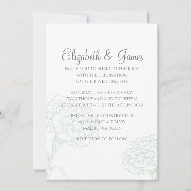 Custom Modern Luxury Wedding Invitations (Front)