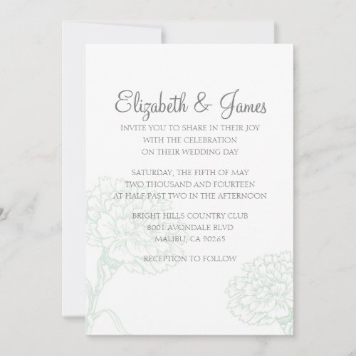 Custom Modern Luxury Wedding Invitations