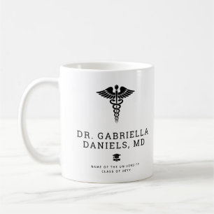 Custom Modern Medical School Doctor Graduation Coffee Mug