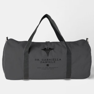 Custom Modern Medical School Doctor Graduation Duffle Bag