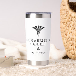 Custom Modern Medical School Doctor Graduation Insulated Tumbler