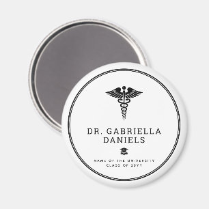 Custom Modern Medical School Doctor Graduation Magnet