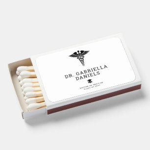 Custom Modern Medical School Doctor Graduation Matchboxes