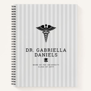 Custom Modern Medical School Doctor Graduation Notebook
