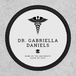 Custom Modern Medical School Doctor Graduation Patch