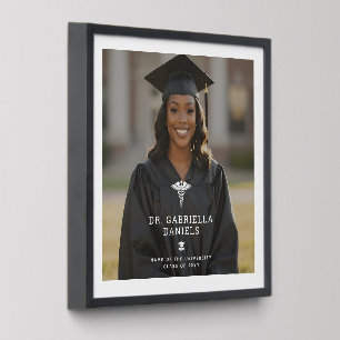 Custom Modern Medical School Doctor Graduation Peel And Stick Photo Tile