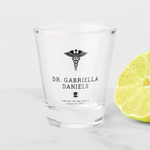 Custom Modern Medical School Doctor Graduation Shot Glass
