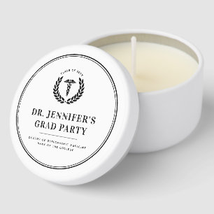 Custom Modern Medical School Graduation Mini Candle Favors