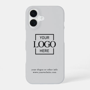Custom Modern Minimalist Logo Business Branding iPhone 16 Case