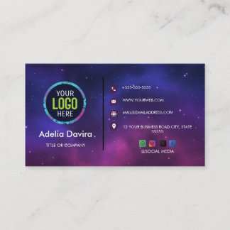 Custom Modern Minimalist Logo for Social Media & Business Card