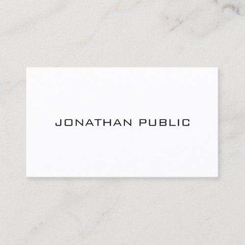 Custom Modern Minimalist Template Personalized Business Card