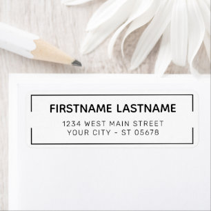 Custom Modern Minimalist Typography Script Label