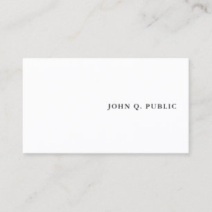Custom Modern Minimalistic Template Elegant Simple Business Card