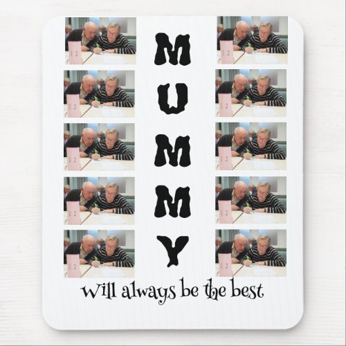 Custom Modern Mom 10 Photo Collage  Mouse Pad