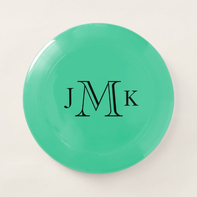 Custom Modern Monogram Wham-O Frisbee (Front)