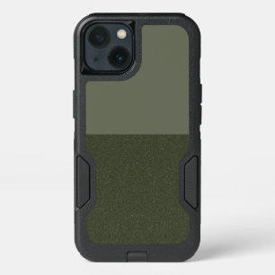 Custom Modern Moss Green Split OtterBox iPhone 13 Case