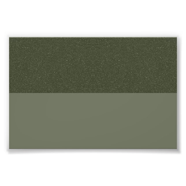 Custom Modern Moss Green Texture Photo Enlargement Print (Front)