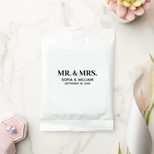 Custom Modern Mr And Mrs Wedding Margarita Drink Mix